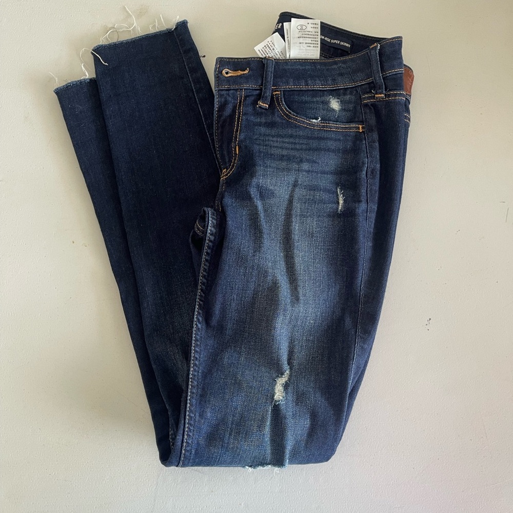 Hollister Low Rise Blue Skinny Jeans
